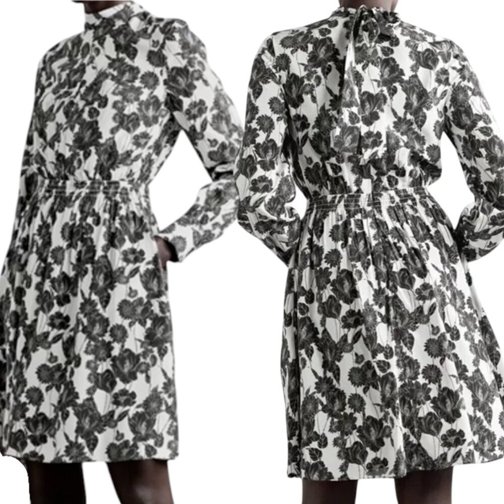 JASON WU Floral-print silk crepe de chine mini dress